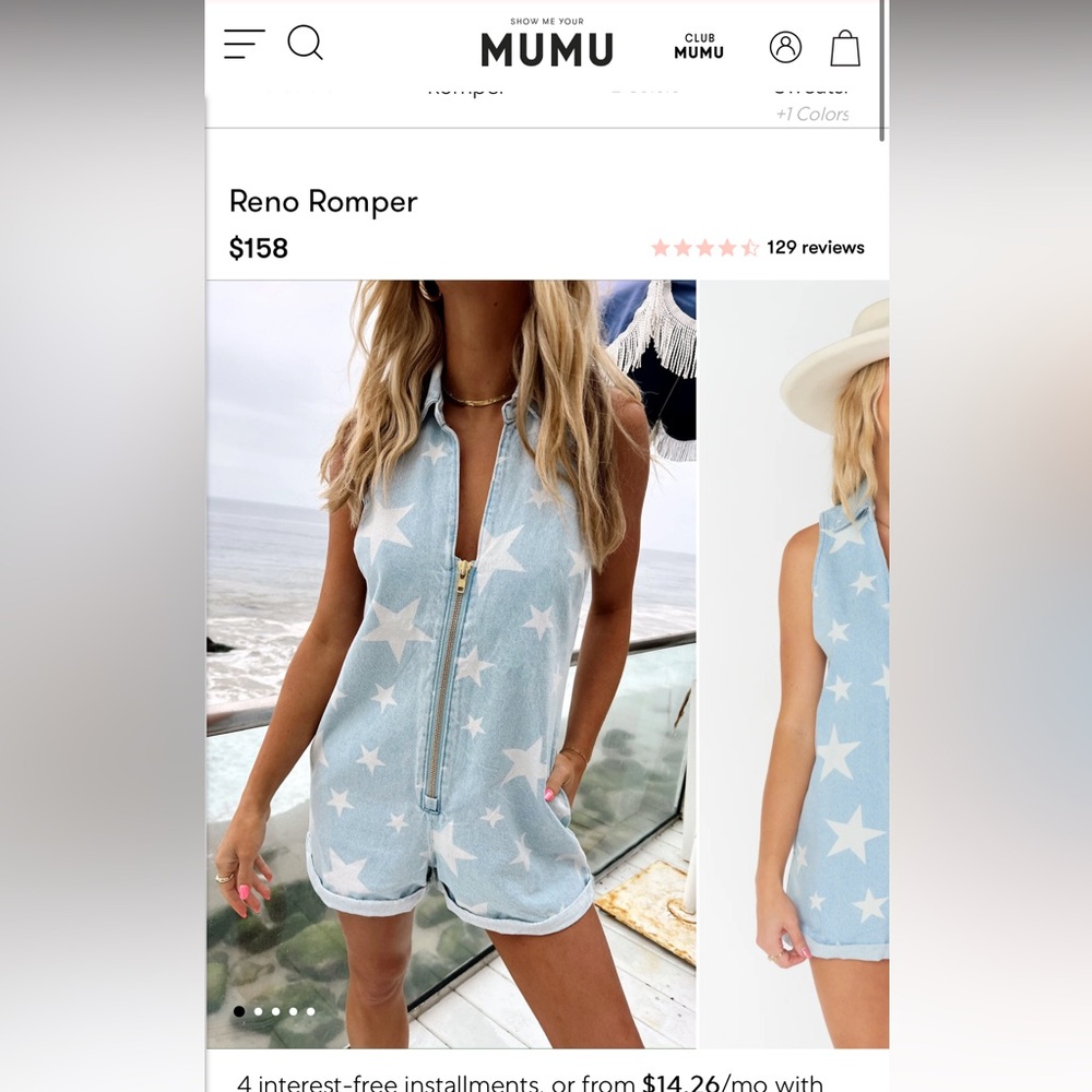 Show me you Mumu new with tags size large.